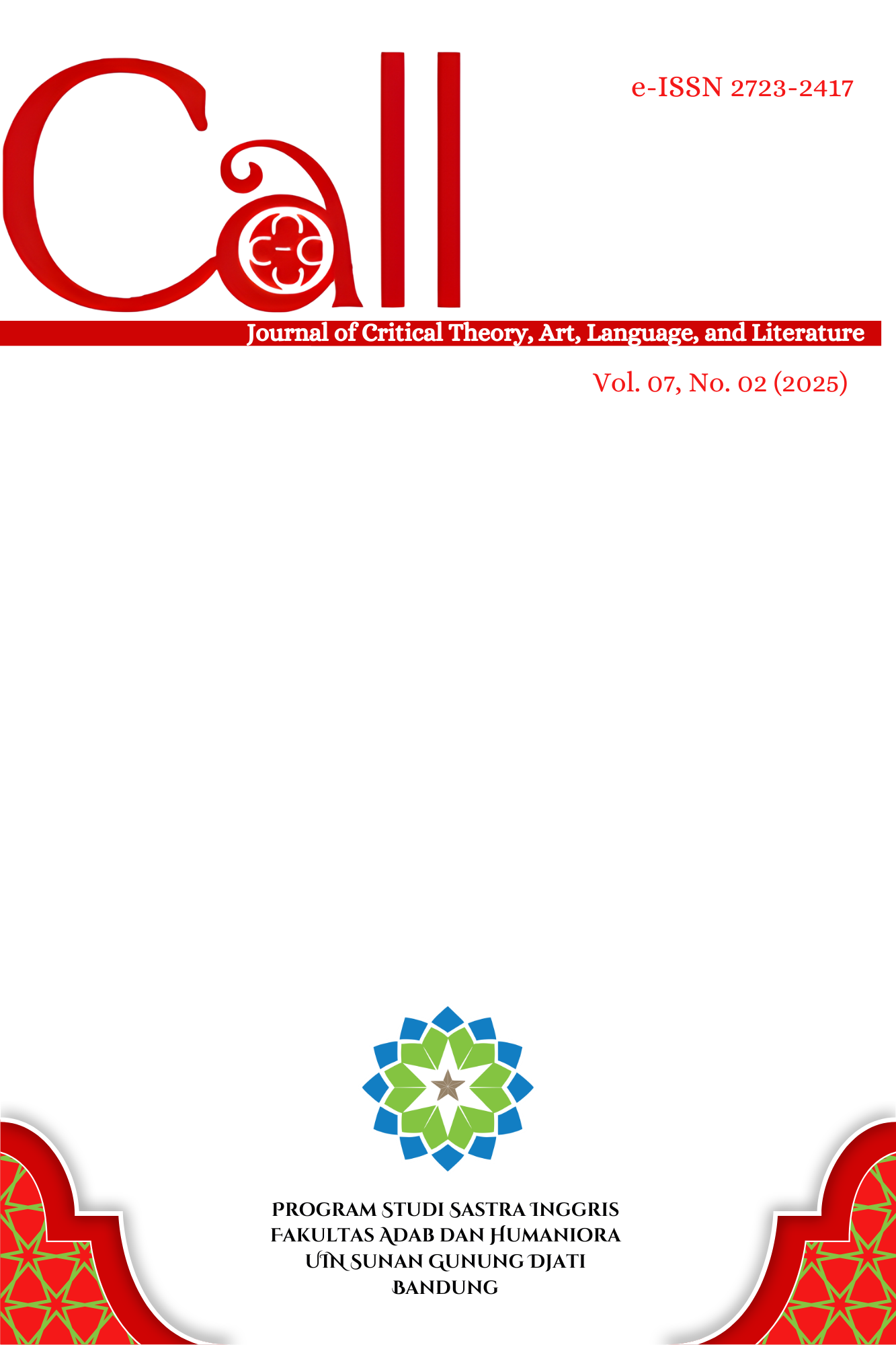 					View Vol. 7 No. 2 (2025): CALL
				